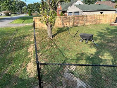 Chain link gate installed in Pleasure Ridge Park KY
