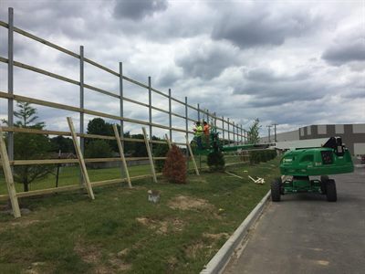 Commercial property fencing in Okolona Kentucky