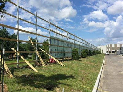 Business lot fence in south Louisville KY
