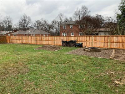Cedar privacy fence in Lyndon Kentucky