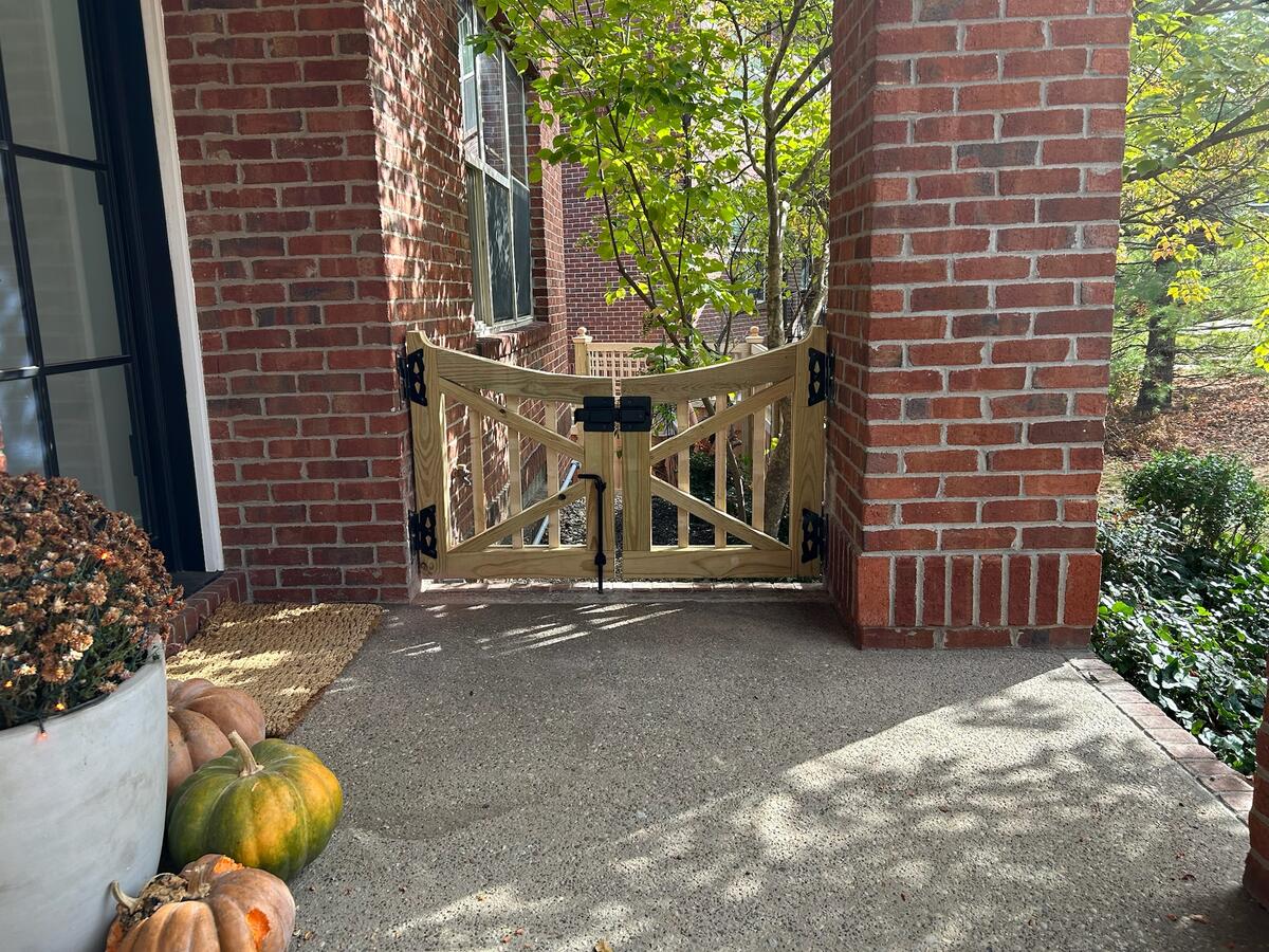 Ruth Fence and Deck completed wood fence Louisville KY